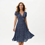 Women's Floral Print A-Line Dress | Kelsterne_4