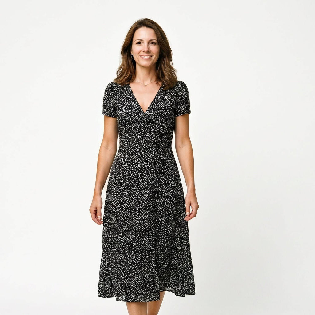 Women's Floral Print A-Line Dress | Kelsterne_5