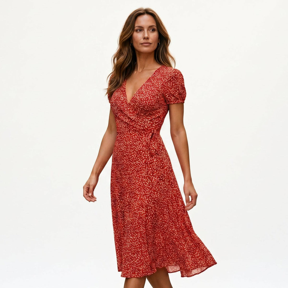 Women's Floral Print A-Line Dress | Kelsterne_6