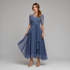 Women's Lace Bodice A Line Midi Dress | Morecombe_1