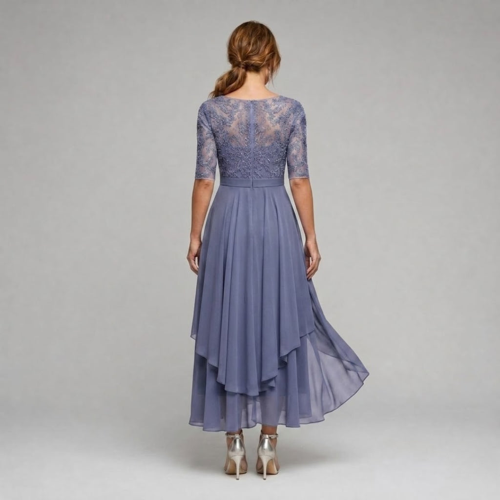 Women's Lace Bodice A Line Midi Dress | Morecombe_10