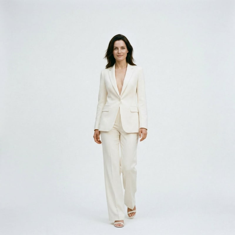 Women's Tailored Wide Leg Suit Set | Quarrendon_1