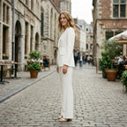 Women's Tailored Wide Leg Suit Set | Quarrendon_10