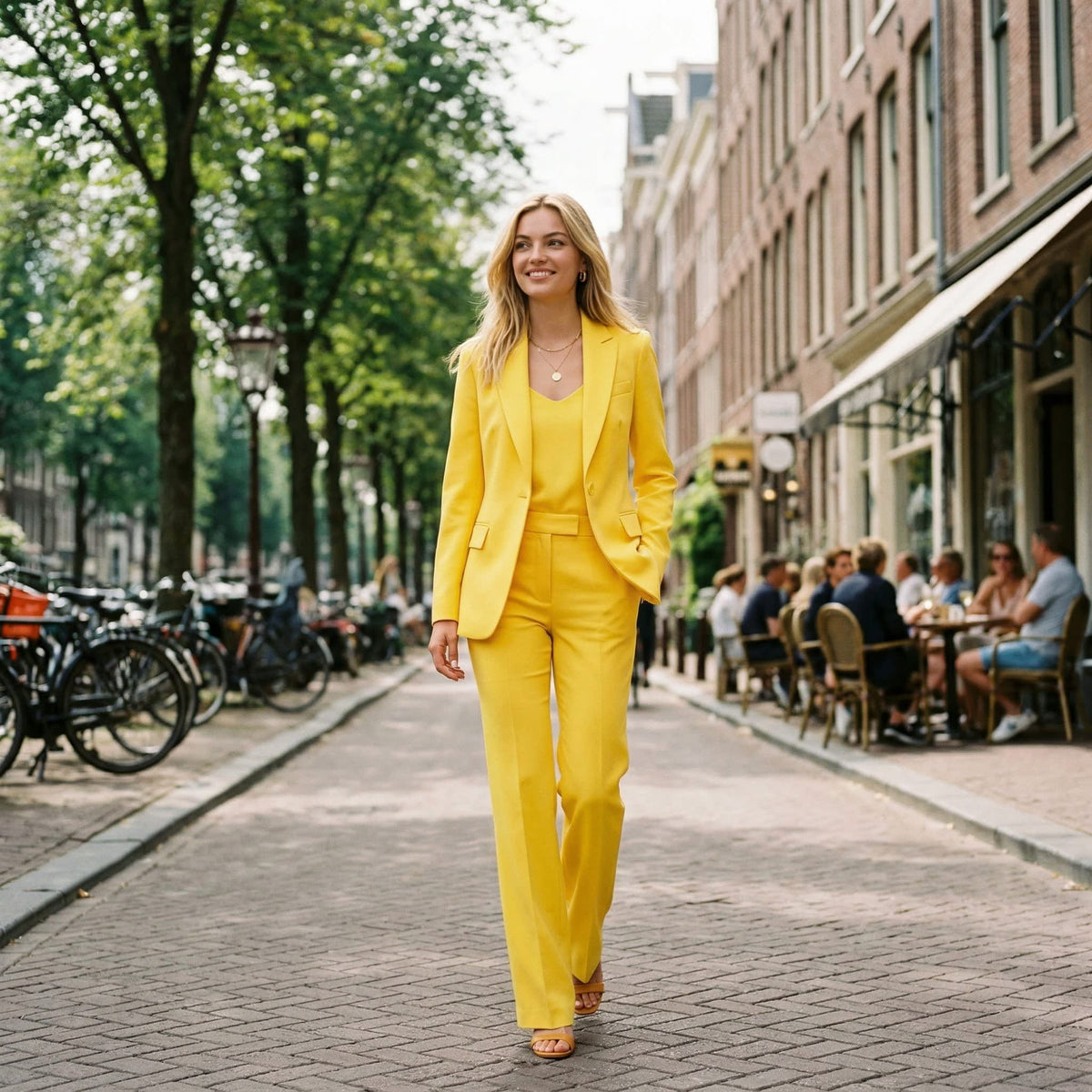 Women's Tailored Wide Leg Suit Set | Quarrendon_2