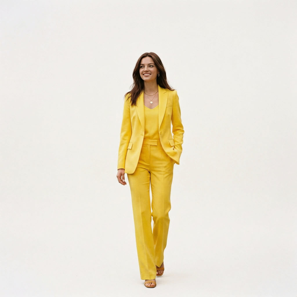 Women's Tailored Wide Leg Suit Set | Quarrendon_6