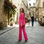 Women's Tailored Wide Leg Suit Set | Quarrendon_7