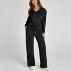 Women's Wide Leg Knit Lounge Set | Winsome_13