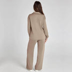 Women's Wide Leg Knit Lounge Set | Winsome_4