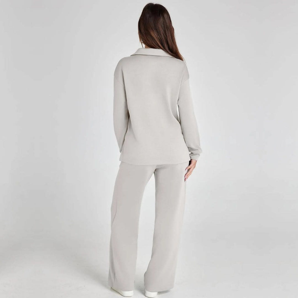 Women's Wide Leg Knit Lounge Set | Winsome_6