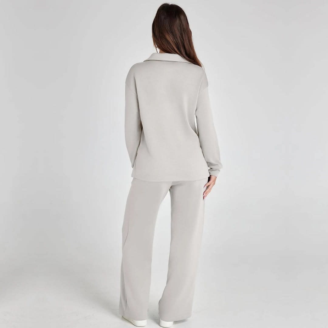 Women's Wide Leg Knit Lounge Set | Winsome_6