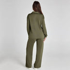 Women's Wide Leg Knit Lounge Set | Winsome_8