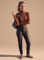 Women's Slim Fit Ribbed Turtleneck Sweater | Garsdale_4