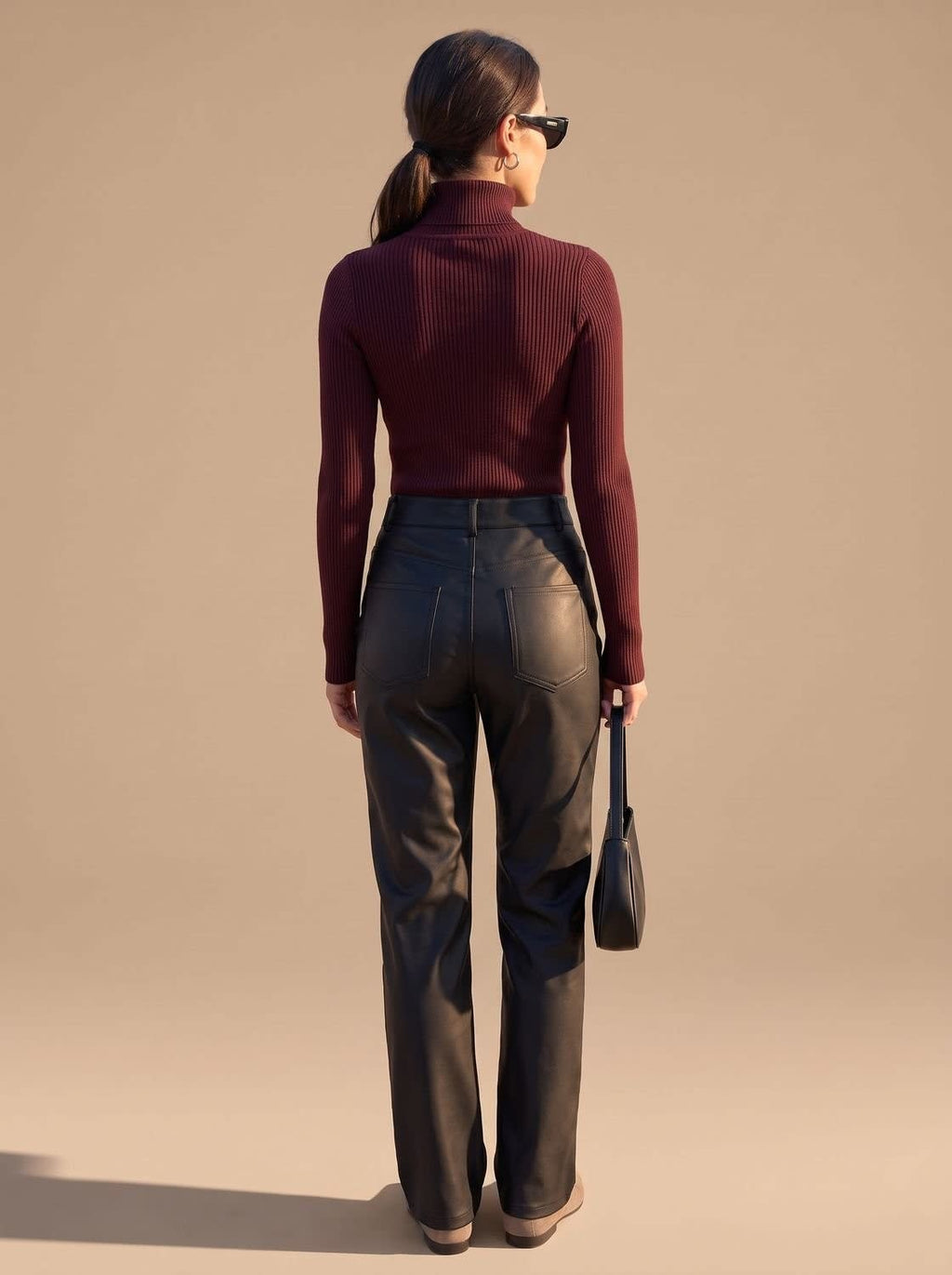 Women's Slim Fit Ribbed Turtleneck Sweater | Garsdale_6