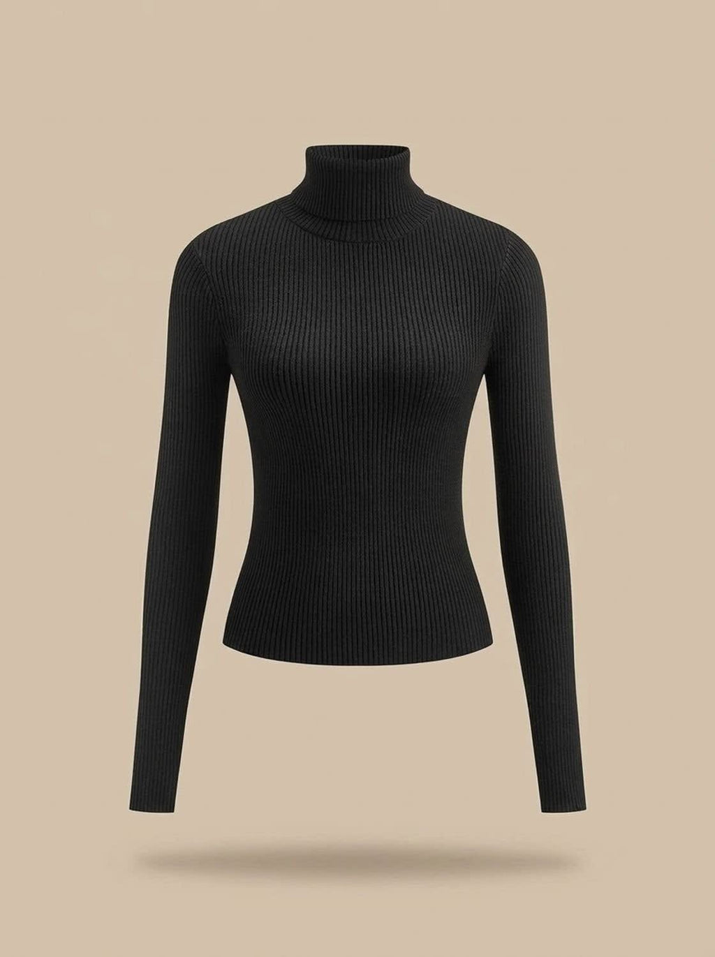 Women's Slim Fit Ribbed Turtleneck Sweater | Garsdale_8