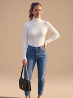 Women's Slim Fit Ribbed Turtleneck Sweater | Garsdale_9