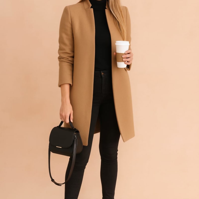 Women's Tailored Longline Coat | Zillah_1
