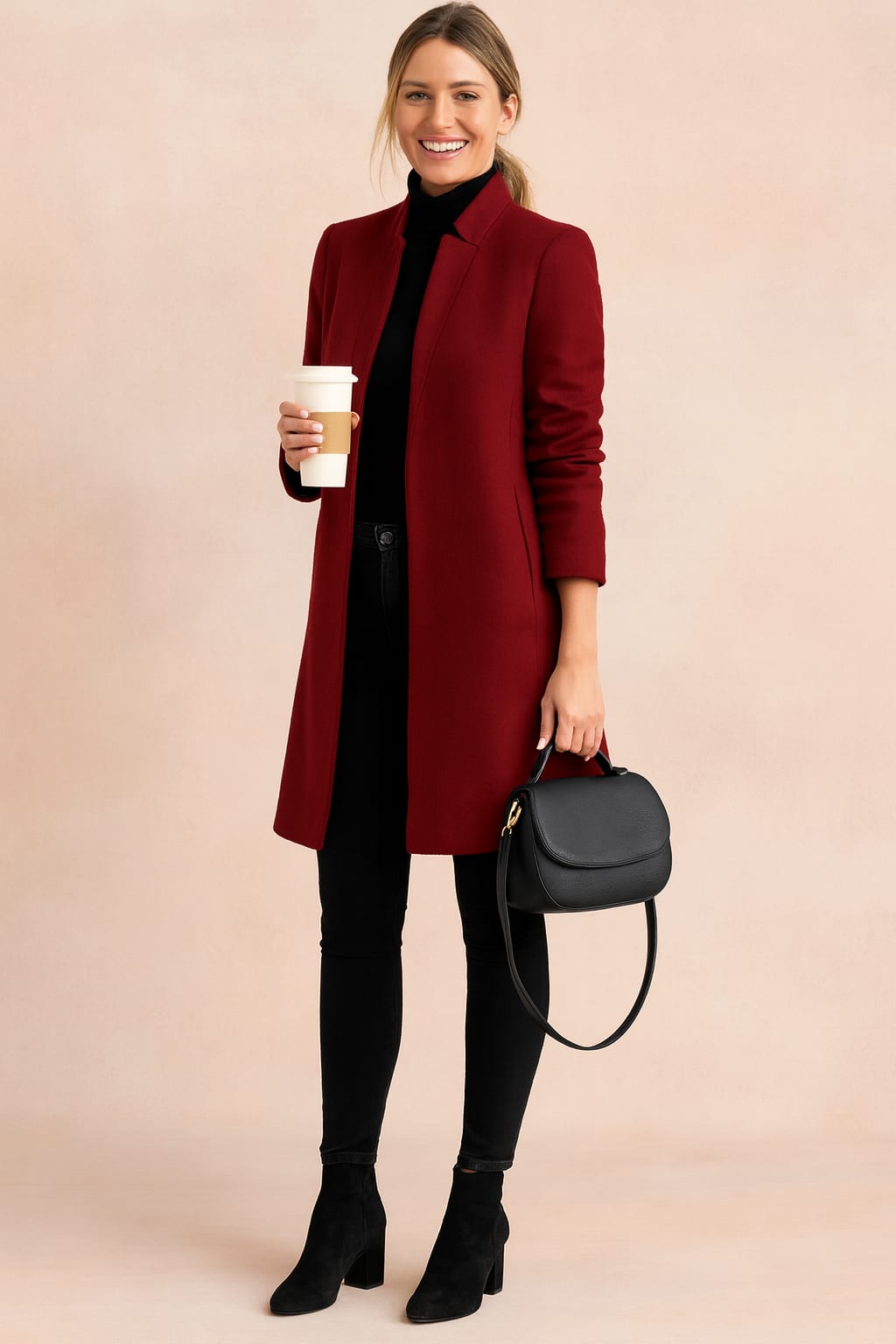 Women's Tailored Longline Coat | Zillah_4