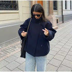 Women's Oversized Button Front Jacket | Langmere_1