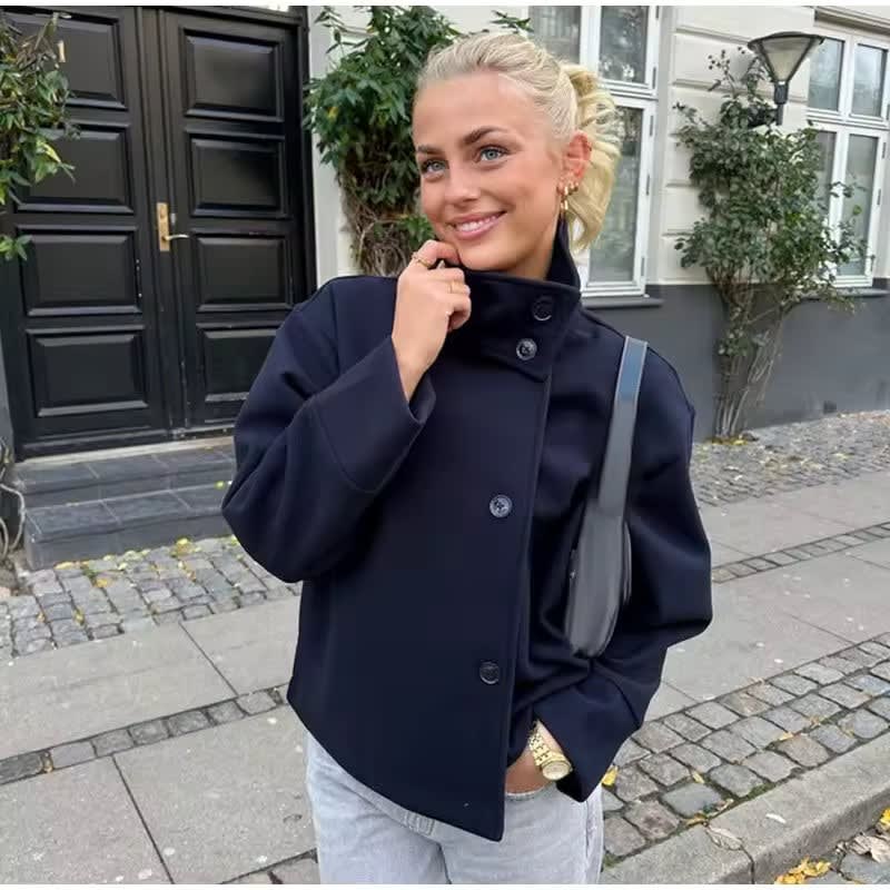 Women's Oversized Button Front Jacket | Langmere_3
