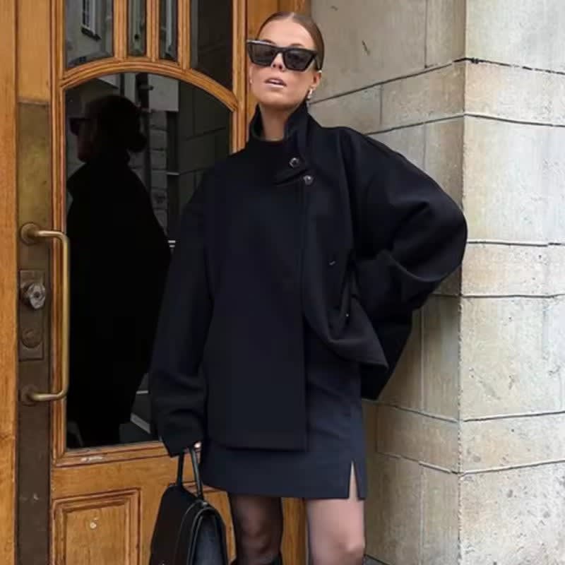 Women's Oversized Button Front Jacket | Langmere_7