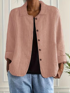 Women's Button Front Lightweight Shirt Jacket | Rowanne_2