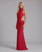 Women's Ruched Cutout Maxi Dress | Tegan_5