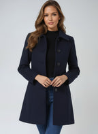 Women's Single Breasted Winter Coat | Merecroft_10