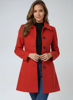 Women's Single Breasted Winter Coat | Merecroft_11