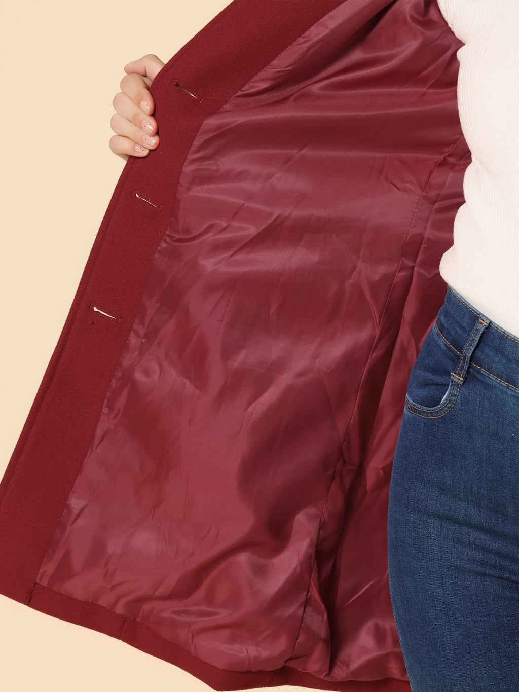 Women's Single Breasted Winter Coat | Merecroft_8