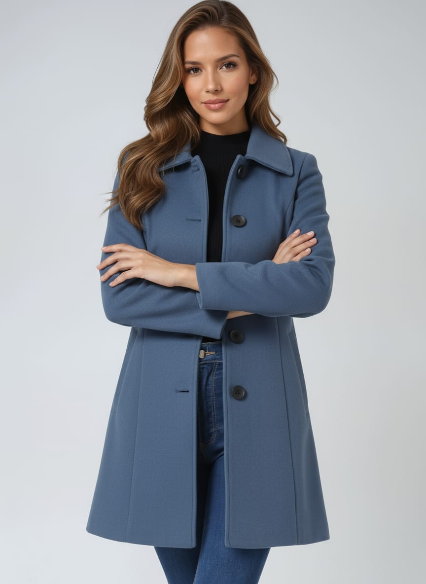 Women's Single Breasted Winter Coat | Merecroft_9