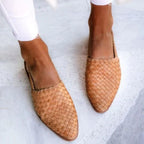 Women's Woven Pointed Toe Mules | Morwenna_1