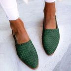 Women's Woven Pointed Toe Mules | Morwenna_5