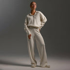 Women's Knit Polo and Wide Leg Pants Set | Glenholme_11