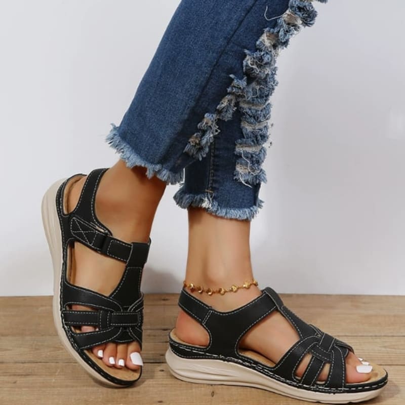Women's Cutout Wedge Sandals | Bronte_1