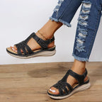 Women's Cutout Wedge Sandals | Bronte_3