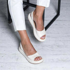 Women's Peep Toe Slingback Sandals | Yvaine_3