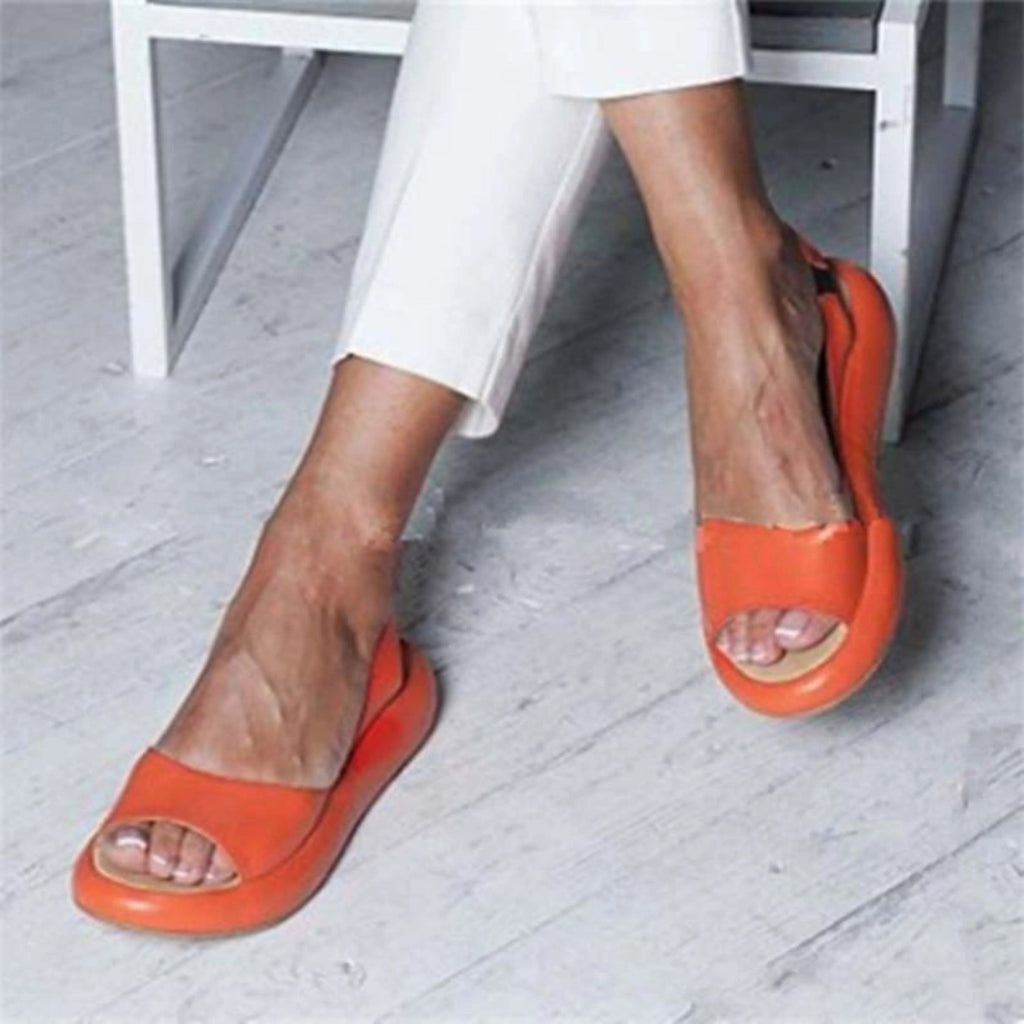 Women's Peep Toe Slingback Sandals | Yvaine_4