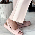 Women's Peep Toe Slingback Sandals | Yvaine_7
