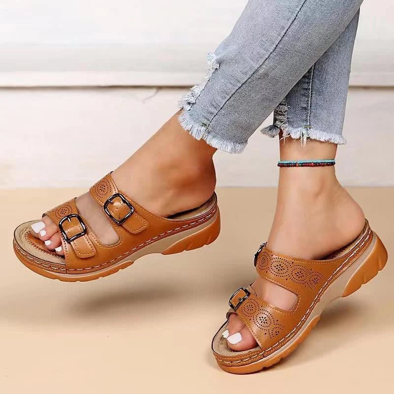 Women's Cushioned Platform Sandals | Vivian_4