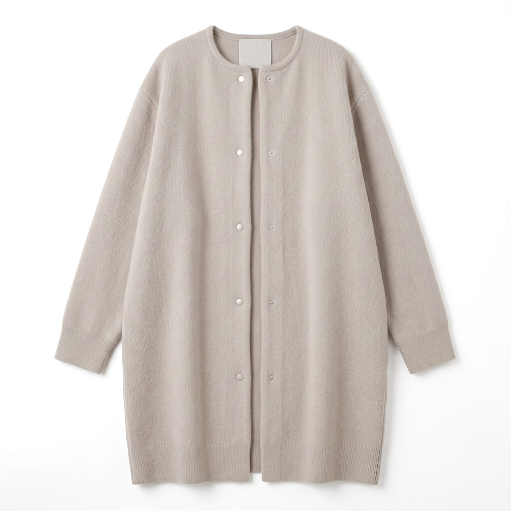 Women's Longline Snap Front Cardigan | Beatrix_1