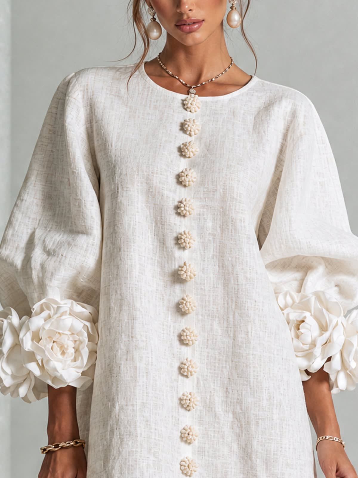 Women's Puff Sleeve Mini Dress | Winnifred_13
