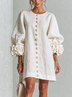 Women's Puff Sleeve Mini Dress | Winnifred_3