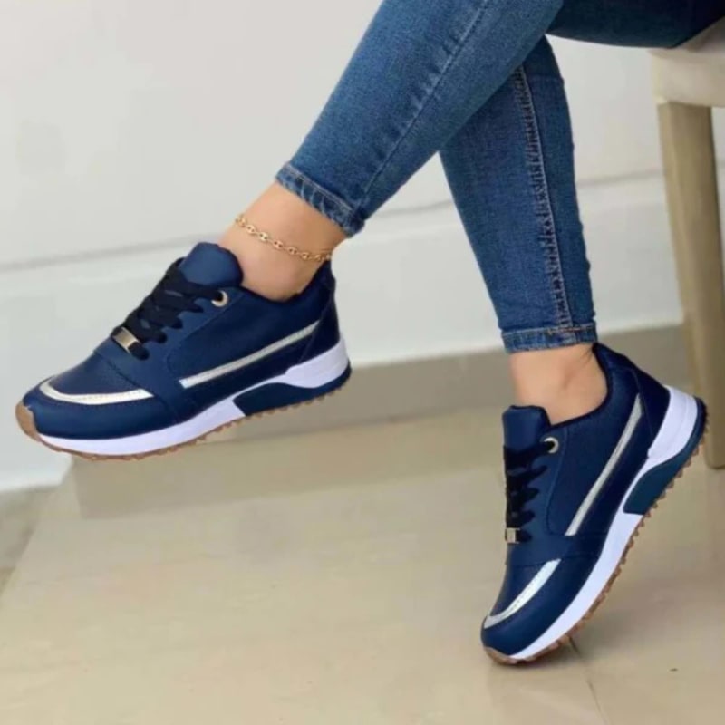 Women's Lace Up Wedge Sneakers | Florence_1