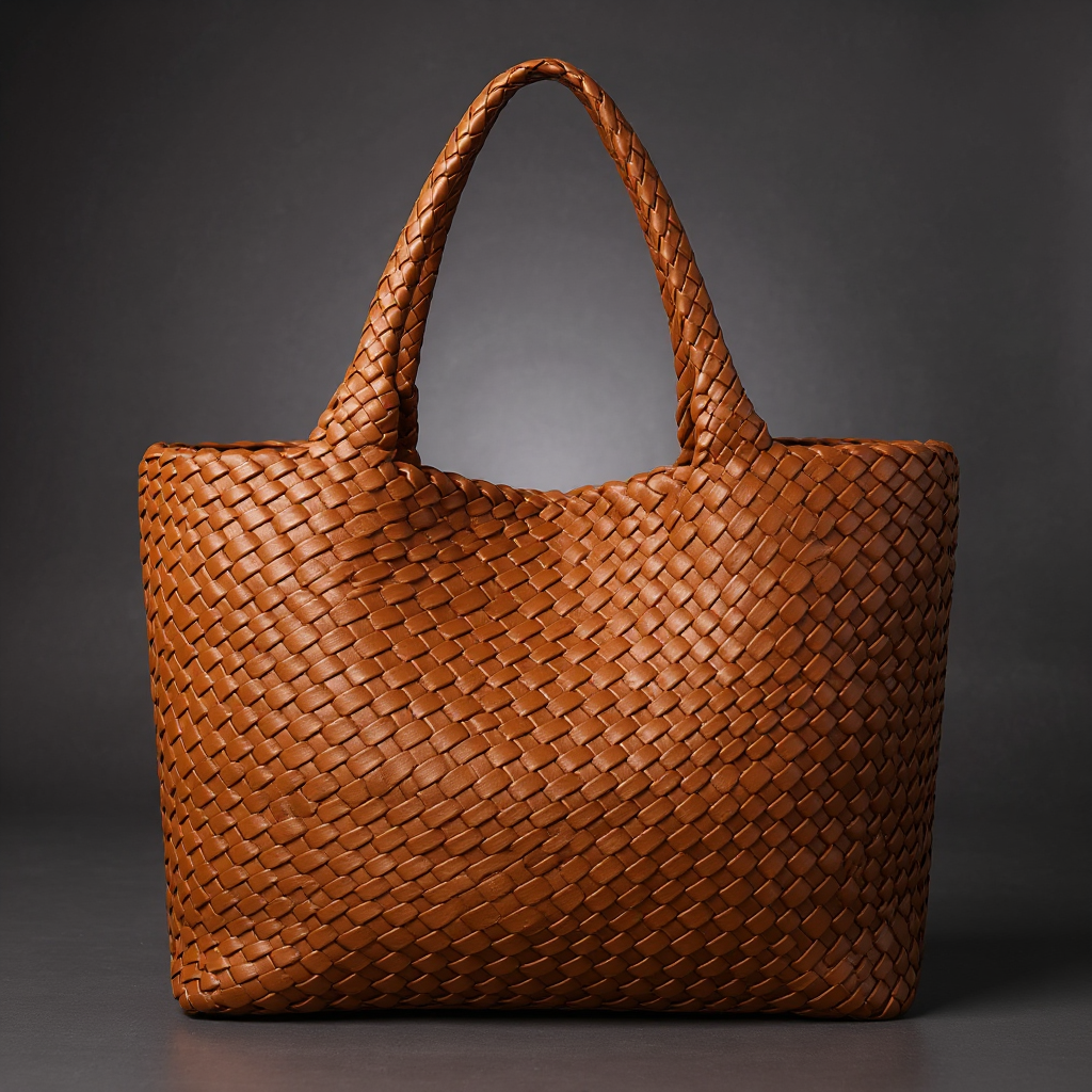 Lana Handwoven Leather Tote Bag