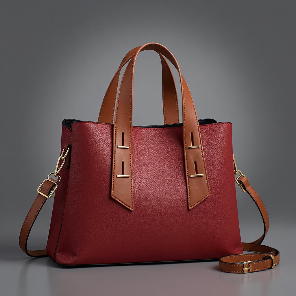 LIsa Pebbled Leather Tote Bag