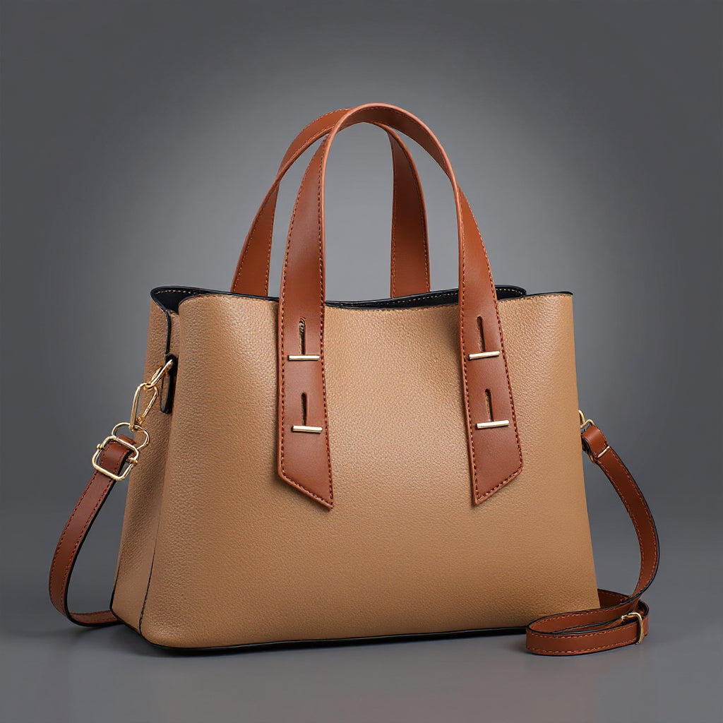 LIsa Pebbled Leather Tote Bag