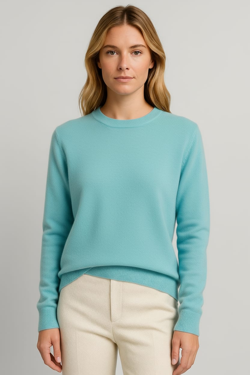 Women's Cashmere Crew Neck Sweater | Maitland_3