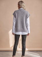 Women's Cable Knit Sweater Vest | Pemberley_5