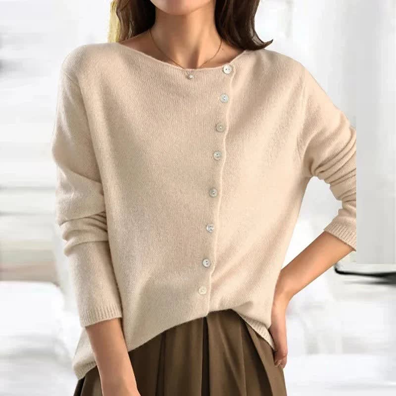 Women's Collared Button Front Cardigan | Mirabel_5