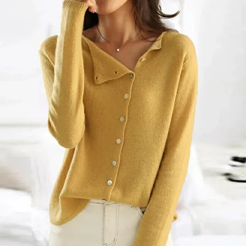 Women's Collared Button Front Cardigan | Mirabel_7